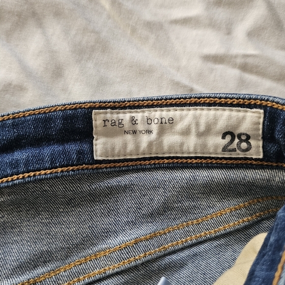 Rag & Bone Indigo Denim Skinny Jeans - Picture 4 of 6